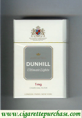 Dunhill Ultimate Lights 1 mg cigarettes hard box
